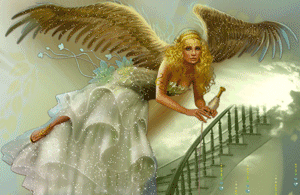 Gif animé ange femme